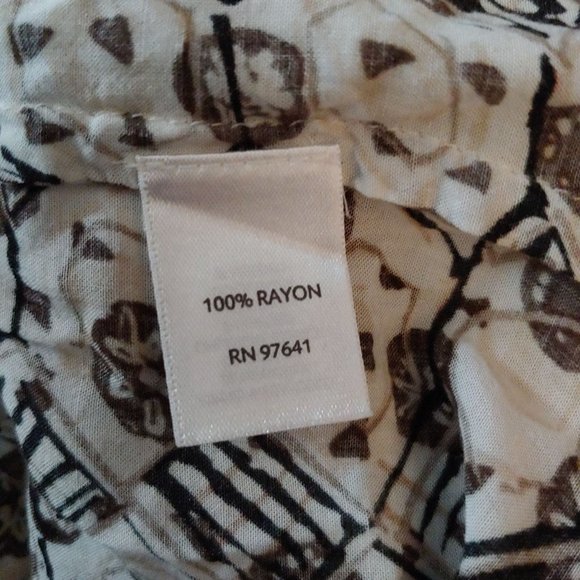 J. Jill geometric pattern brown and tan long sleeve flowy top Medium - Picture 10 of 10